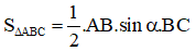 Công thức tính diện tích tam giác