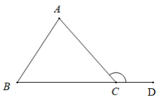 Công thức tính góc ngoài tam giác hay, chi tiết | Toán lớp 7 (ảnh 1)