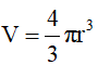 Công thức tính thể tích khối cầu
