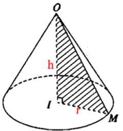 Công thức tính thể tích khối nón