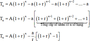 Công thức tính trả góp vay vốn hay nhất