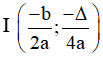 Công thức tọa độ đỉnh của parabol, tọa độ giao điểm của parabol với các trục tọa độ