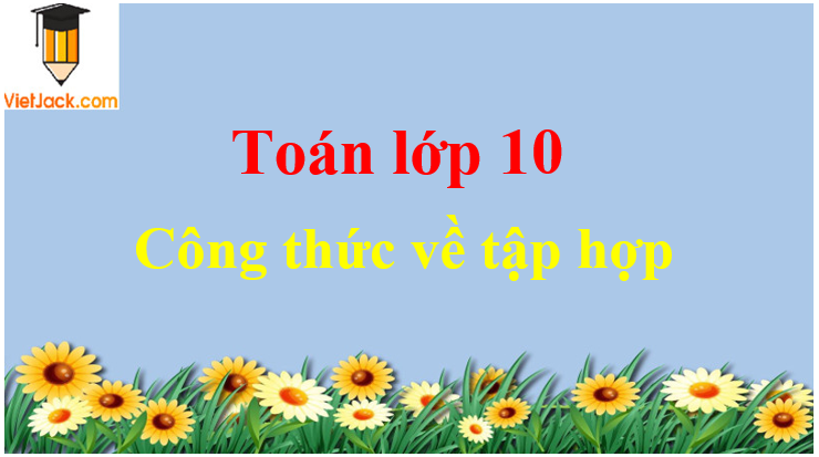 Công thức về tập hợp