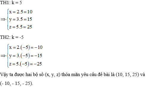 Công thức về tính chất của dãy tỉ số bằng nhau hay nhất