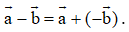 Công thức về tổng và hiệu hai vectơ