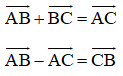 Công thức về tổng và hiệu hai vectơ