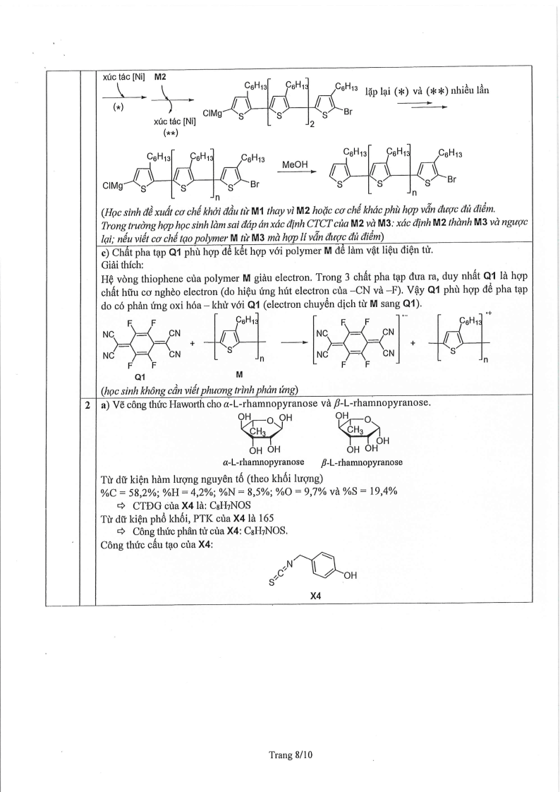 Đề thi HSG Hóa học Quốc gia 2025-2026 có lời giải (ngày 2)