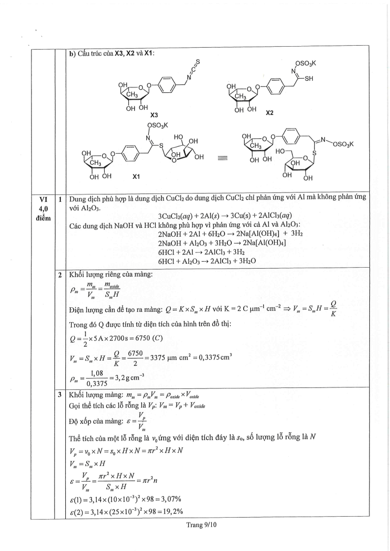 Đề thi HSG Hóa học Quốc gia 2025-2026 có lời giải (ngày 2)