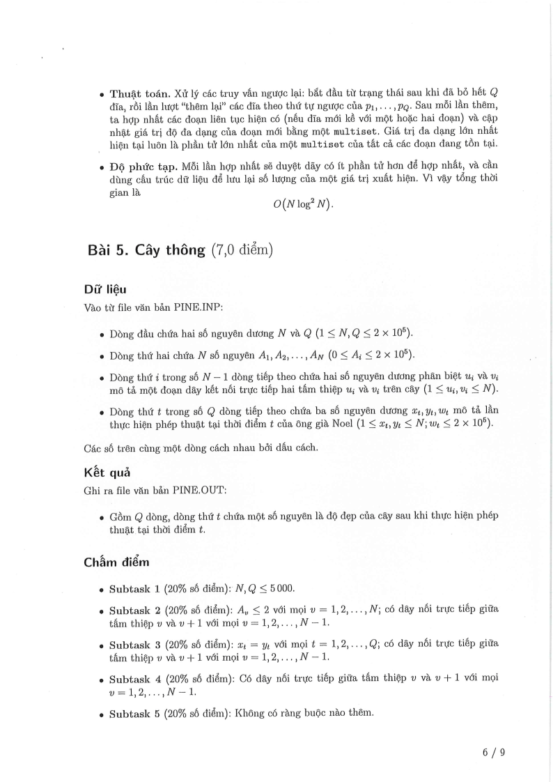 Đề thi HSG Tin học Quốc gia 2025-2026 có lời giải (ngày 1)