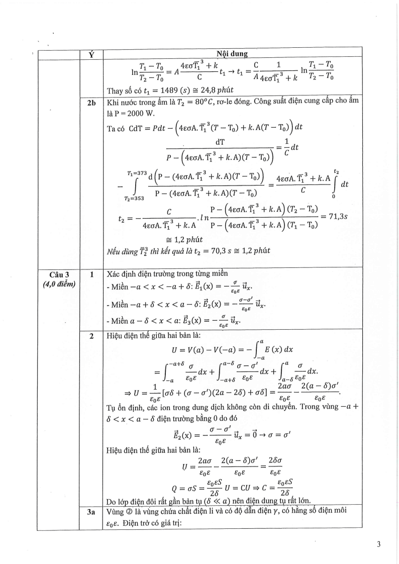 Đề thi HSG Vật lý Quốc gia 2025-2026 có lời giải (ngày 1)