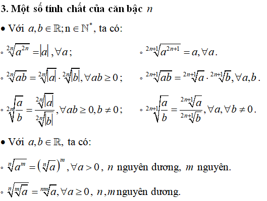 Lý thuyết và 115 bài tập trắc nghiệm Lũy thừa có lời giải (phần 1) - Toán lớp 12