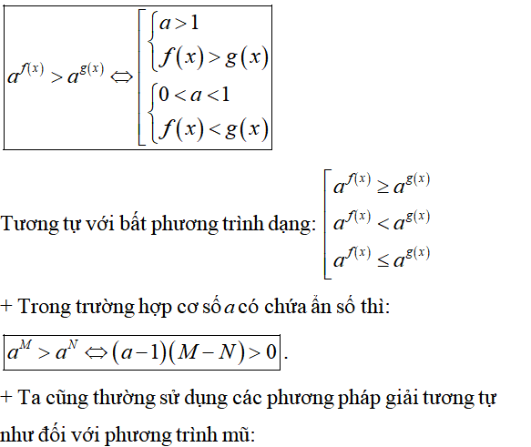 Lý thuyết và 50 bài tập phương trình mũ có lời giải - Toán lớp 12