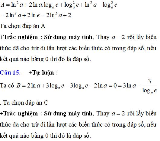 Lý thuyết và 85 bài tập trắc nghiệm logarit có lời giải (phần 1)