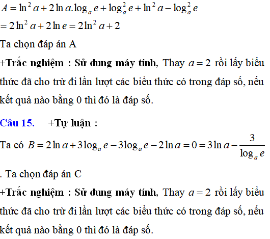 Lý thuyết và 85 bài tập trắc nghiệm logarit có lời giải (phần 1) - Toán lớp 12