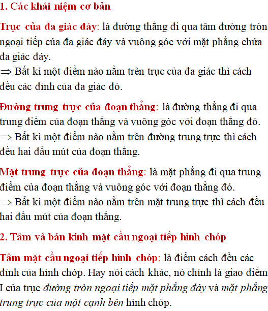 Mặt cầu ngoại tiếp hình chóp có các điểm cùng nhìn một đoạn dưới một góc vuông - Toán lớp 12