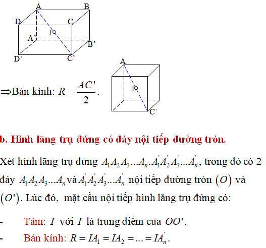 Mặt cầu ngoại tiếp hình chóp có các điểm cùng nhìn một đoạn dưới một góc vuông - Toán lớp 12