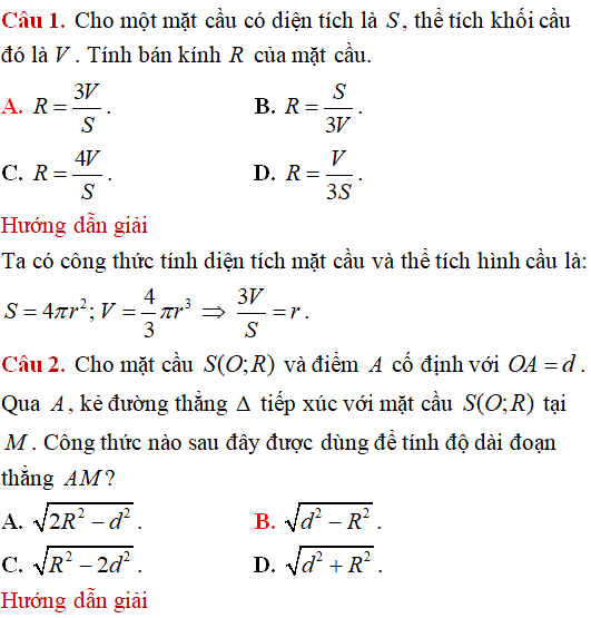 Mặt cầu ngoại tiếp hình chóp có các điểm cùng nhìn một đoạn dưới một góc vuông - Toán lớp 12