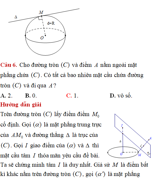 Mặt cầu ngoại tiếp hình chóp có các điểm cùng nhìn một đoạn dưới một góc vuông - Toán lớp 12