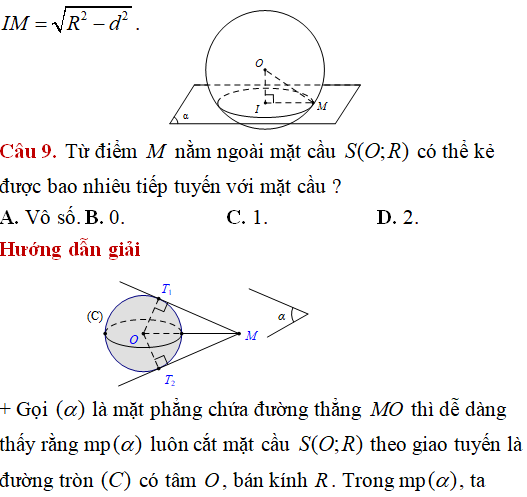 Mặt cầu ngoại tiếp hình chóp có các điểm cùng nhìn một đoạn dưới một góc vuông - Toán lớp 12