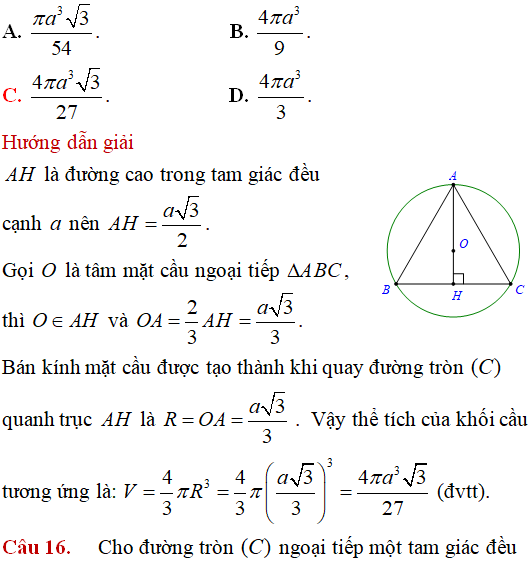 Mặt cầu ngoại tiếp hình chóp có các điểm cùng nhìn một đoạn dưới một góc vuông - Toán lớp 12