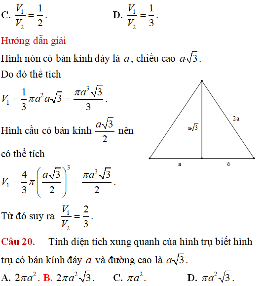 Mặt cầu ngoại tiếp hình chóp có các điểm cùng nhìn một đoạn dưới một góc vuông - Toán lớp 12