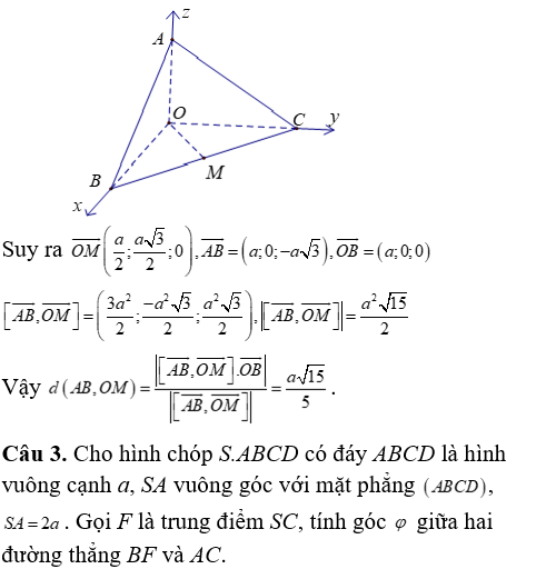 Phương pháp tính khoảng cách trong khối chóp có cạnh bên vuông góc với mặt đáy - Toán lớp 12