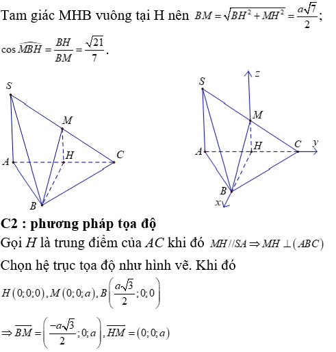 Phương pháp tính khoảng cách trong khối chóp có cạnh bên vuông góc với mặt đáy - Toán lớp 12