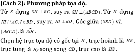 Phương pháp tính khoảng cách trong khối chóp có mặt bên vuông góc với mặt đáy