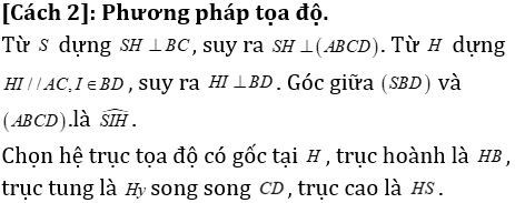 Phương pháp tính khoảng cách trong khối chóp có mặt bên vuông góc với mặt đáy - Toán lớp 12