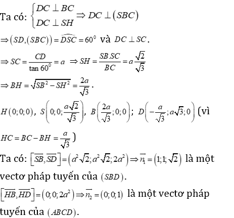 Phương pháp tính khoảng cách trong khối chóp có mặt bên vuông góc với mặt đáy - Toán lớp 12