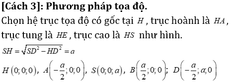 Phương pháp tính khoảng cách trong khối chóp có mặt bên vuông góc với mặt đáy