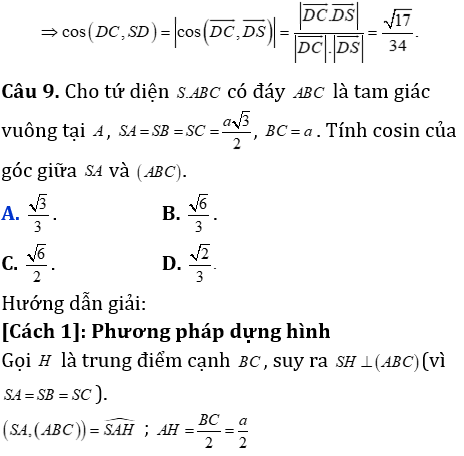 Phương pháp tính khoảng cách trong khối chóp có mặt bên vuông góc với mặt đáy