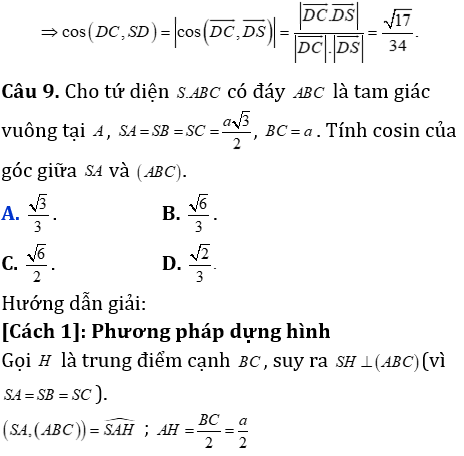 Phương pháp tính khoảng cách trong khối chóp có mặt bên vuông góc với mặt đáy - Toán lớp 12