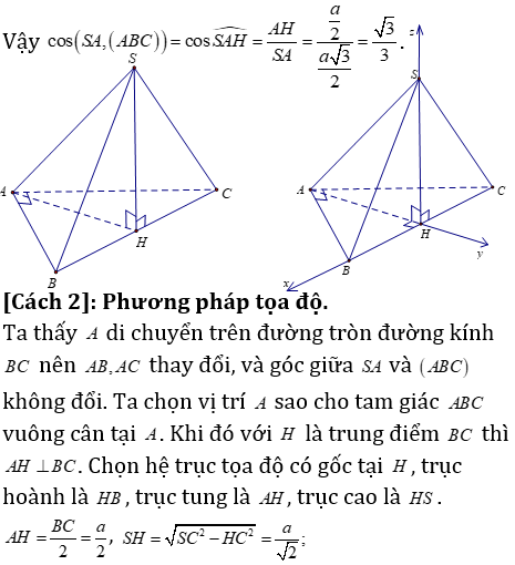 Phương pháp tính khoảng cách trong khối chóp có mặt bên vuông góc với mặt đáy