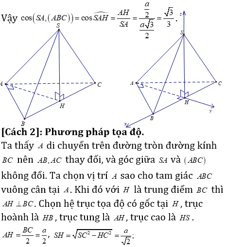 Phương pháp tính khoảng cách trong khối chóp có mặt bên vuông góc với mặt đáy - Toán lớp 12