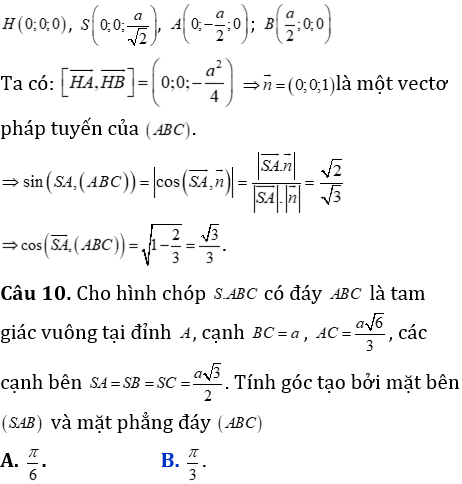 Phương pháp tính khoảng cách trong khối chóp có mặt bên vuông góc với mặt đáy
