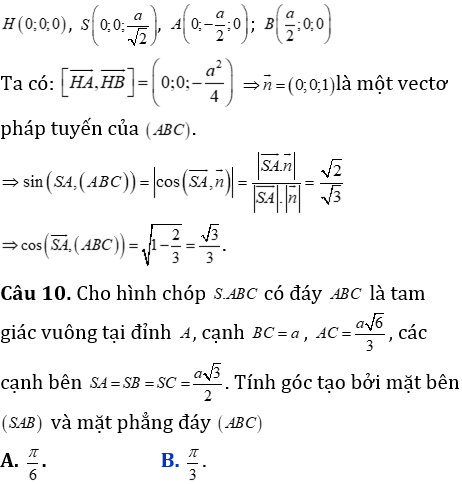 Phương pháp tính khoảng cách trong khối chóp có mặt bên vuông góc với mặt đáy - Toán lớp 12