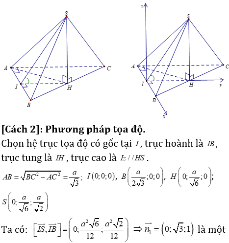 Phương pháp tính khoảng cách trong khối chóp có mặt bên vuông góc với mặt đáy - Toán lớp 12