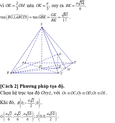 Phương pháp tính khoảng cách trong khối chóp đều có lời giải - Toán lớp 12