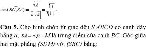 Phương pháp tính khoảng cách trong khối chóp đều có lời giải - Toán lớp 12