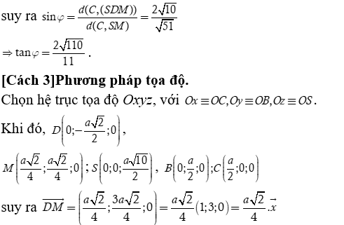 Phương pháp tính khoảng cách trong khối chóp đều có lời giải - Toán lớp 12