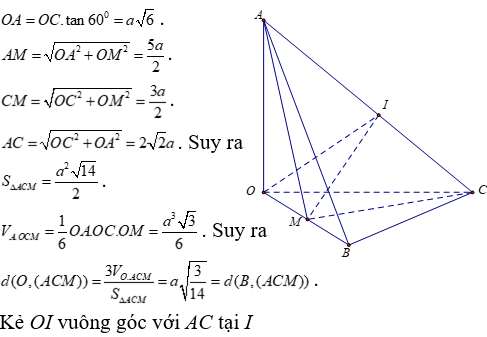 Phương pháp tính khoảng cách trong khối chóp đều có lời giải - Toán lớp 12