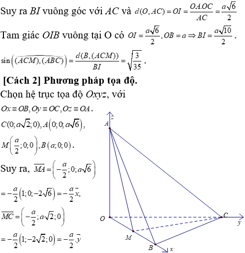 Phương pháp tính khoảng cách trong khối chóp đều có lời giải - Toán lớp 12