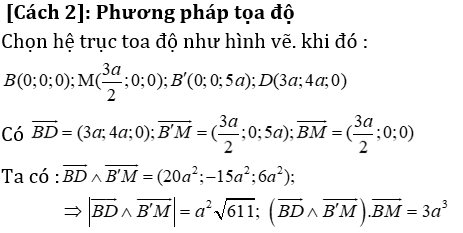 Phương pháp tính khoảng cách trong lăng trụ đứng có lời giải