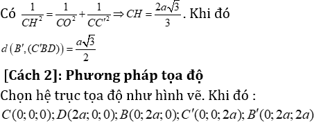 Phương pháp tính khoảng cách trong lăng trụ đứng có lời giải - Toán lớp 12