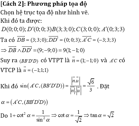 Phương pháp tính khoảng cách trong lăng trụ đứng có lời giải