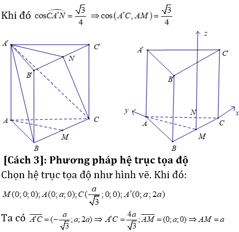 Phương pháp tính khoảng cách trong lăng trụ đứng có lời giải