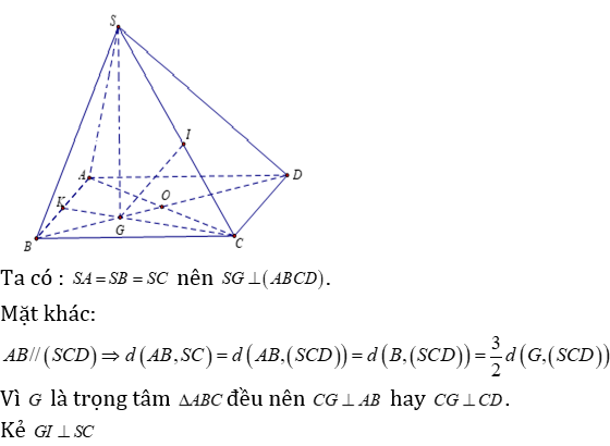 Phương pháp tính khoảng cách trong lăng trụ xiên có lời giải - Toán lớp 12