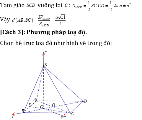 Phương pháp tính khoảng cách trong lăng trụ xiên có lời giải - Toán lớp 12