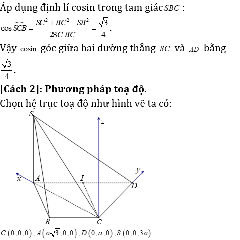 Phương pháp tính khoảng cách trong lăng trụ xiên có lời giải - Toán lớp 12